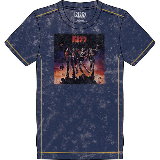 KISS Unisex T-Shirt: Destroyer (Wash Collection) - Kiss - Marchandise -  - 5056368643927 - 