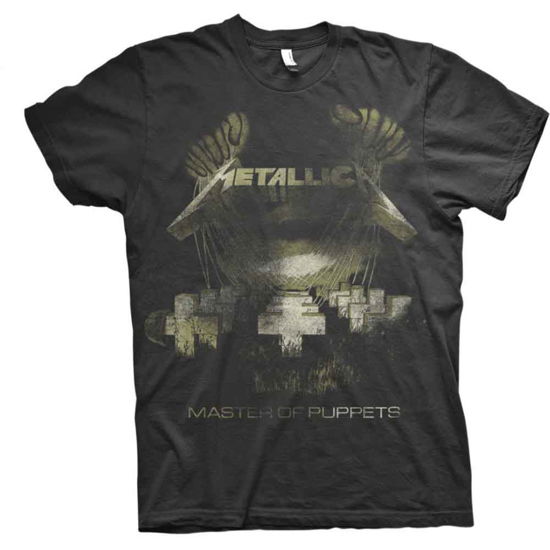 Metallica Unisex T-Shirt: Master of Puppets Distressed - Metallica - Merchandise - MERCHANDISE - 5060357848927 - 22. Januar 2020