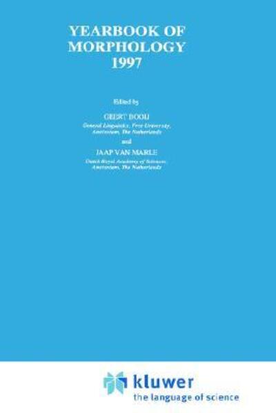 Cover for Yearbook of Morphology 1997 (Hardcover Book) (1998)