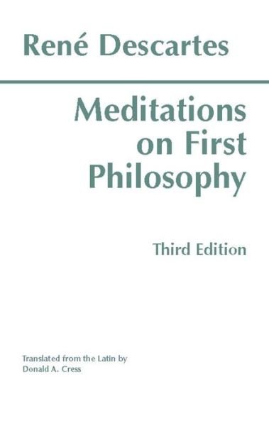 Cover for Rene Descartes · Meditations on First Philosophy (Taschenbuch) (1993)