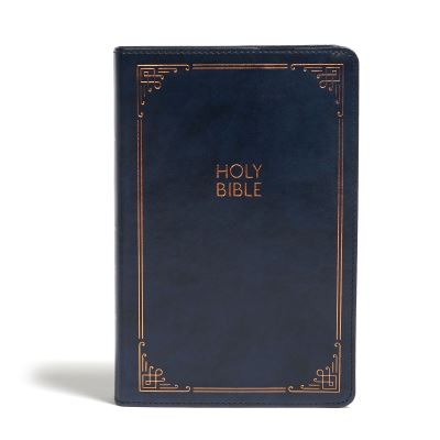 CSB Large Print Personal Size Reference Bible, Navy LeatherTouch, Indexed - CSB Bibles by Holman - Books - Holman Bible Publishers - 9781087721927 - October 15, 2020