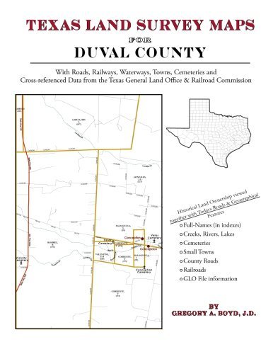 Cover for Gregory a Boyd J.d. · Texas Land Survey Maps for Duval County (Paperback Book) (2013)