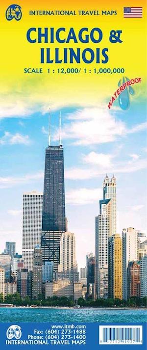Cover for ITM Publications · International Travel Maps: Chicago &amp; Illinois (Hardcover Book) (2025)