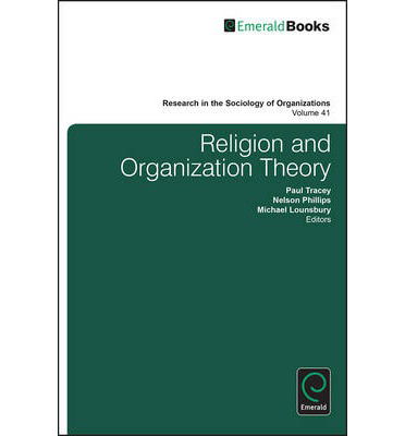 Cover for Paul Tracey · Religion and Organization Theory - Research in the Sociology of Organizations (Hardcover Book) (2014)