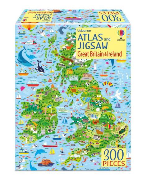 Atlas & Jigsaw Great Britain & Ireland - Usborne Book and Jigsaw - Sam Smith - Books - Usborne Publishing Ltd - 9781805318927 - June 15, 2023