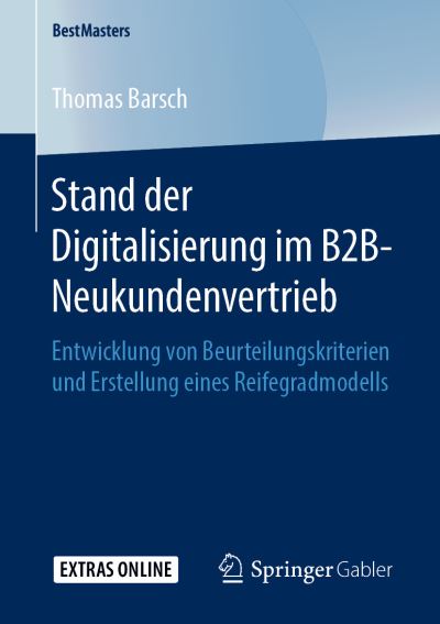 Cover for Barsch · Stand der Digitalisierung im B2B (Book) (2019)