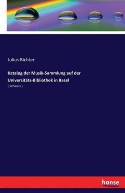 Cover for Richter · Katalog der Musik-Sammlung auf (Bog) (2016)