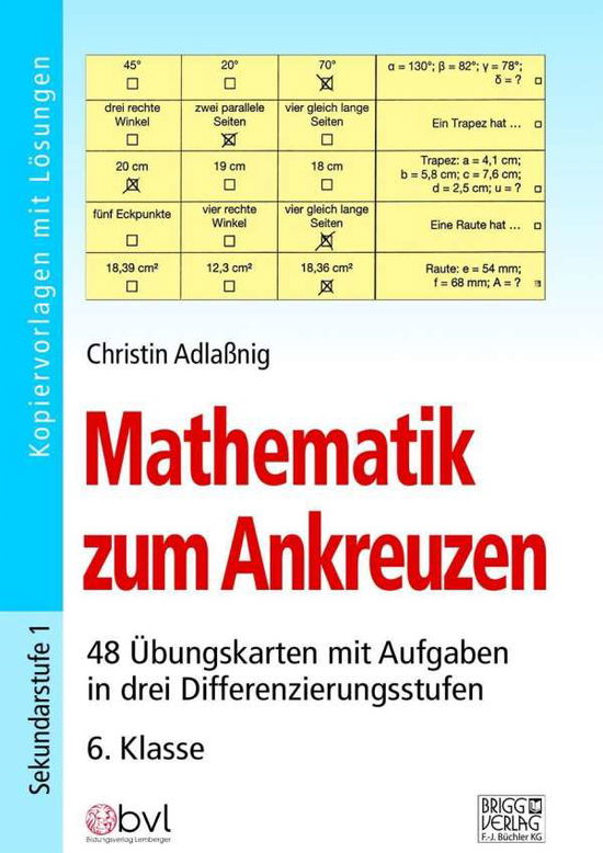 Cover for Adlaßnig · Mathematik zum Ankreuzen 6.Kl (Book)