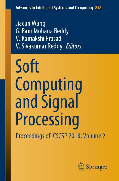Cover for Soft Computing and Signal Processing (Book) [1st ed. 2019 edition] (2019)