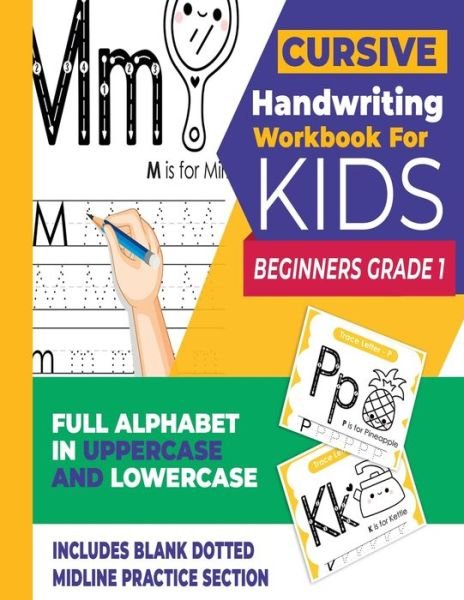 Cover for Crocink Books · Cursive Handwriting Workbook For Kids Beginners Grade 1 (Paperback Bog) (2020)
