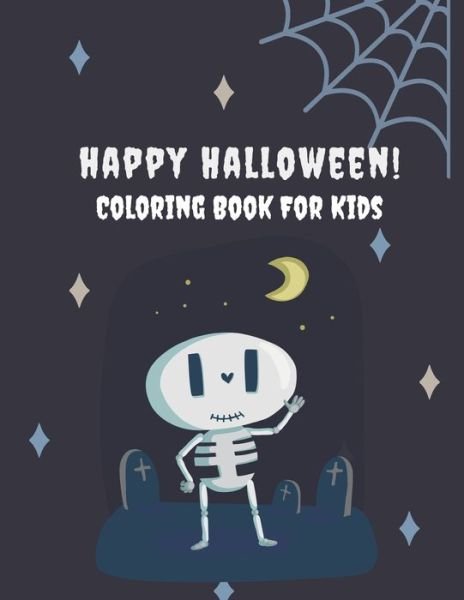 Cover for Sky Blue · Happy Halloween! Coloring Book For Kids (Paperback Book) (2020)