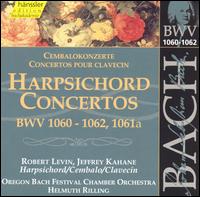 Cover for Bach / Levin / Kahane / Rilling · Harpsichord Concertos 129 (CD) (2000)