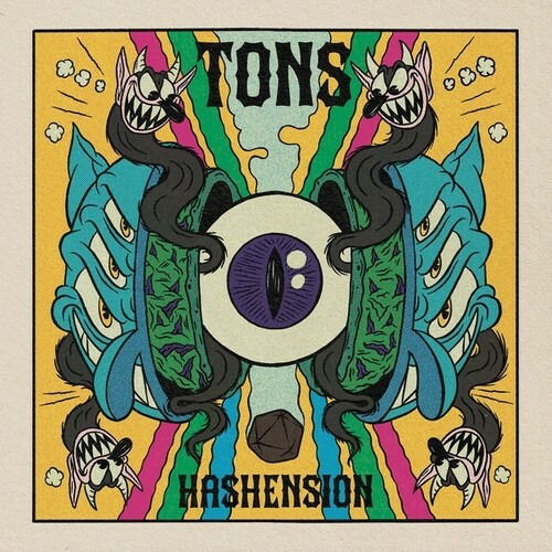 Cover for Tons · Hashension (Striped Blue / Yellow / Pink Vinyl) (LP) (2022)