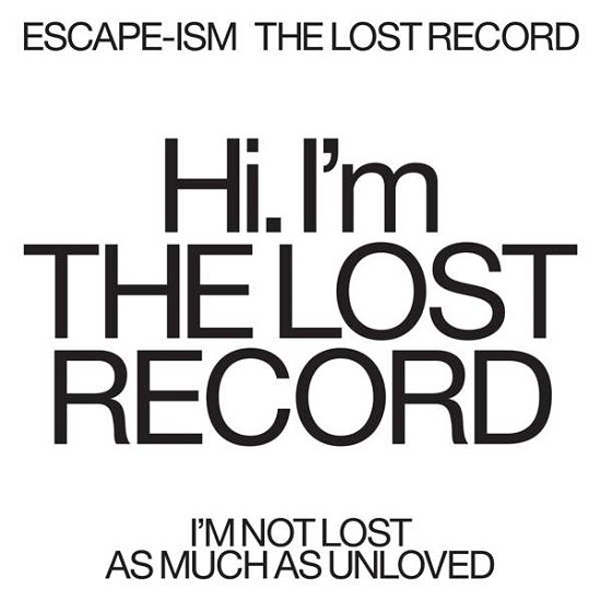 The Lost Record - Escape-Ism - Musikk - MERGE - 0673855063928 - 7. september 2018
