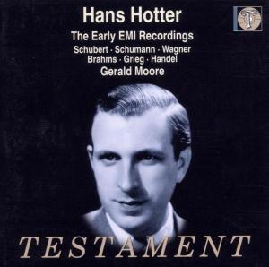 Hotter Hans · Lieder Recital Testament Klassisk (CD) (2000)