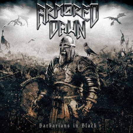 Cover for Armored Dawn · Barbarians in Black (CD) (2022)