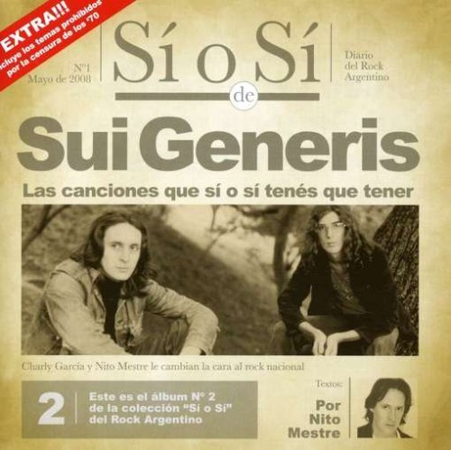 Cover for Sui Generis · Si O Si: Diario Del Rock Argentino (CD) (2008)