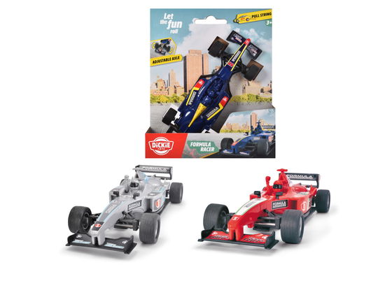 Formula Racers med træk snor 3 asst 14 cm - Dickie - Fanituote -  - 4006333071928 - lauantai 23. huhtikuuta 2022