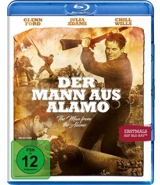 Cover for Ford,glenn / Adams,julie / Wills,chill / Obrian,hugh/+ · Der Mann Vom Alamo (Blu-ray) (2017)