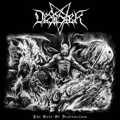 Desaster · The Arts of Destruction (Trans Red / Black White Vinyl) (LP) (2022)