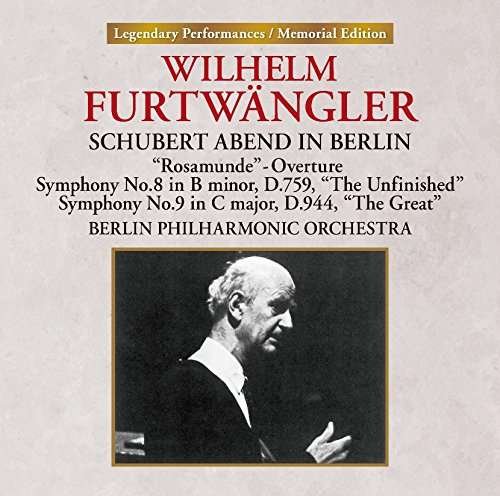 Cover for Wilhelm Furtwangler · Schubert Abend in Berlin (CD) [Remastered edition] (2017)