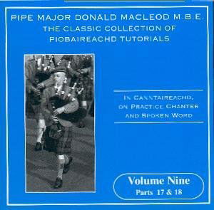 Piobaireachd Tutorial 9 - Donald Macleod - Muziek - LISMOR - 5014818802928 - 4 augustus 2011