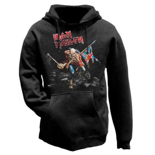 Iron Maiden Unisex Pullover Hoodie: The Trooper - Iron Maiden - Koopwaar - ROCK OFF - 5055295345928 - 