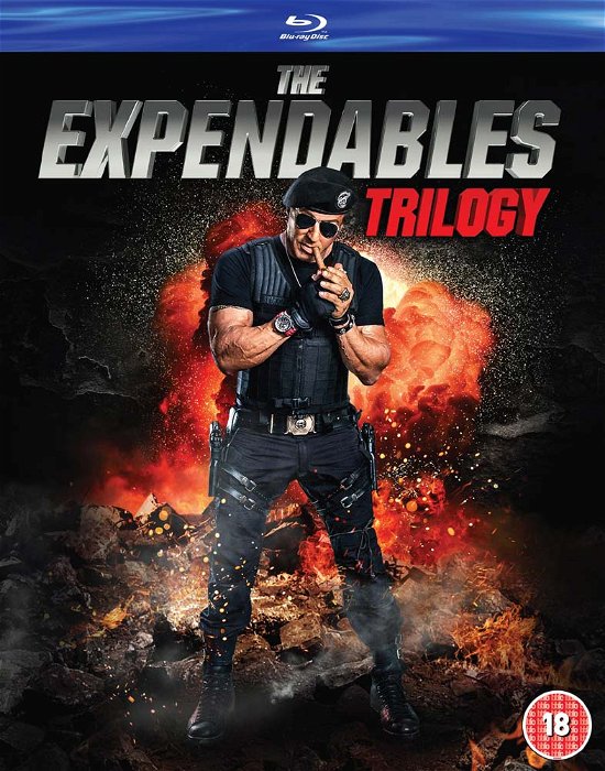 Cover for Expendables the Triple BD 13 · Expendables Trilogy (Blu-Ray) (2014)