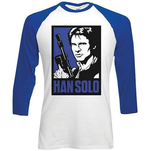 Star Wars: Classic Han Block (baseball T-shirt Unisex Tg. M) - Star Wars - Autre - Bravado - 5055979915928 - 