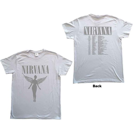 Nirvana Unisex T-Shirt: In Utero Tour (Back Print) - Nirvana - Fanituote -  - 5056368691928 - 