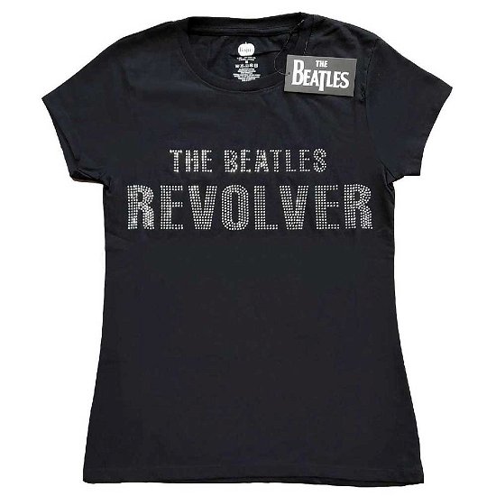 The Beatles Ladies T-Shirt: Revolver Crystals (Embellished) - The Beatles - Merchandise -  - 5056561021928 - 