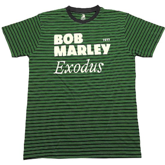 Bob Marley Unisex T-Shirt: Exodus (Striped) - Bob Marley - Koopwaar -  - 5056561063928 - 
