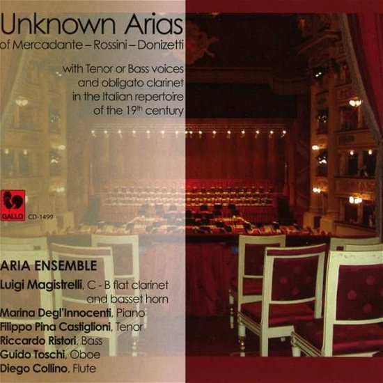 Cover for Aria Ensemble · Unknown Arias Of Mercadante Rossini &amp; Donizetti (CD) (2019)
