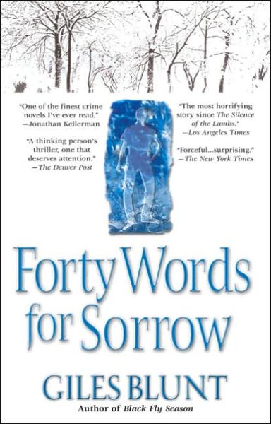 Cover for Giles Blunt · Forty Words for Sorrow (Pocketbok) (2005)