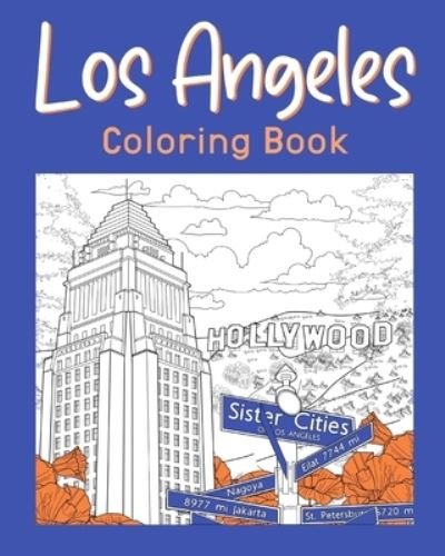 Cover for Paperland · Los Angeles Coloring Book (Paperback Bog) (2024)