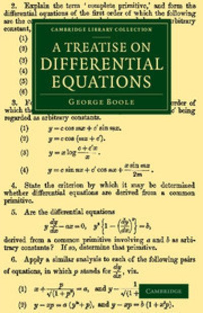 Cover for George Boole · A Treatise on Differential Equations - Cambridge Library Collection - Mathematics (Paperback Book) (2014)