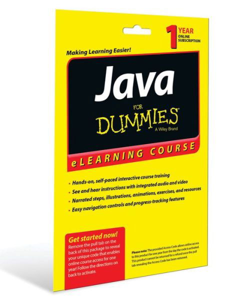 Cover for John Paul Mueller · Java For Dummies eLearning Course Access Code Card (12 Month Subscription) (Paperback Book) (2014)