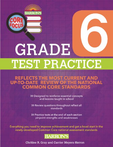 Cover for Carrie Meyers-herron · Barron's Core Focus Workbook: Grade 6 Practice Tests (Paperback Book) (2015)