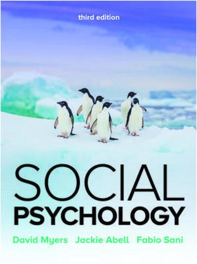 Cover for David Myers · Social Psychology 3e (Taschenbuch) (2020)