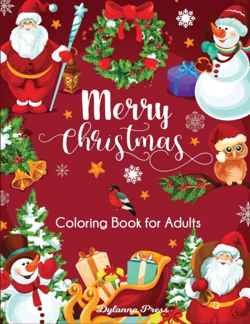 Cover for Dylanna Press · Merry Christmas Coloring Book for Adults (Paperback Book) (2019)