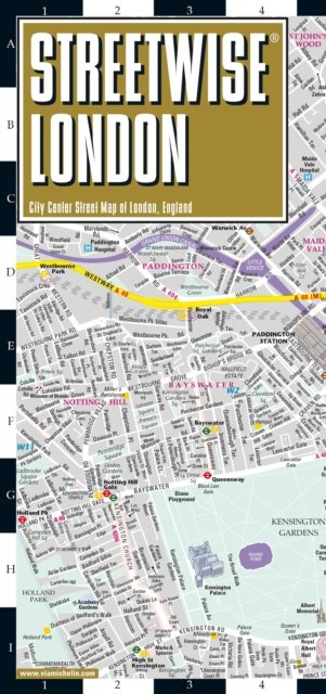 Cover for Michelin · Streetwise London Map - Laminated City Center Street Map of London, England: City Plan (Kort) (2023)
