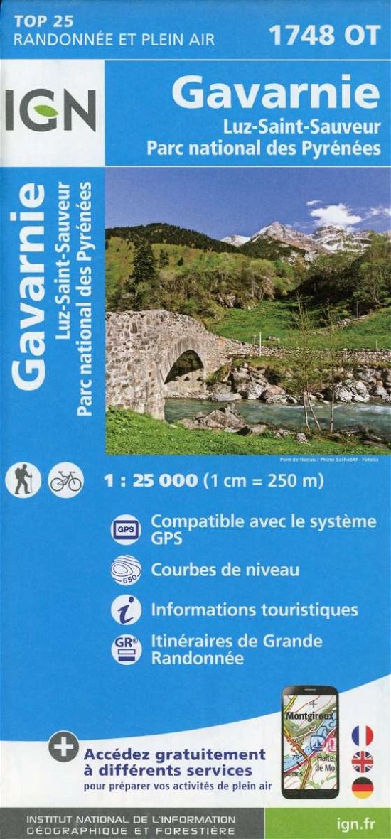 Cover for Ign · IGN TOP25: TOP25: 1748OT Gavarnie - Luz-Saint-Sauveur, Parc National des Pyrénées (Gebundenes Buch) (2016)