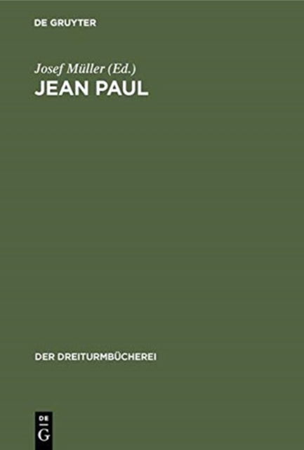 Cover for Josef Muller · Jean Paul (Book) (1924)