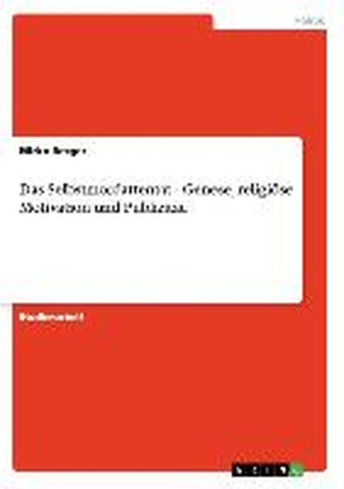 Cover for Berger · Das Selbstmordattentat - Genese, (Buch) [German edition] (2013)