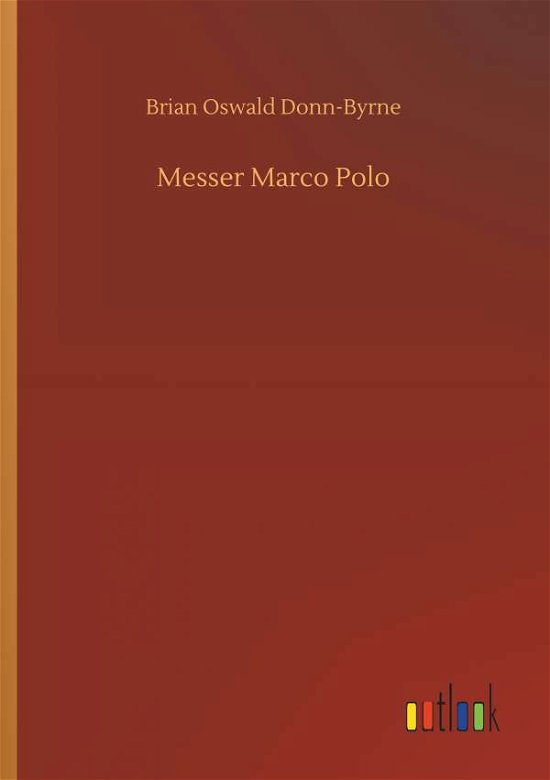 Cover for Donn-Byrne · Messer Marco Polo (Buch) (2019)