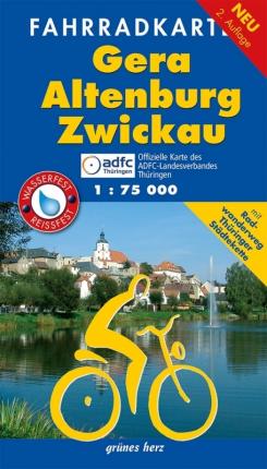 Cover for Verlag grünes Herz · Fahrradkarte Gera, Altenburg, Zwickau 1:75.000 (Map) (2017)