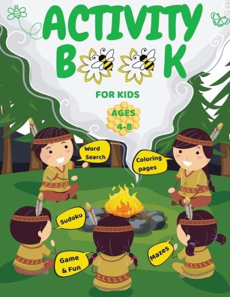Cover for C Merritt · Activity Book For Kids Ages 4-8 (Paperback Bog) (2021)