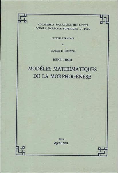 Cover for Thom · Modeles mathematiques de la morphogenese (Book) [French edition] (1971)