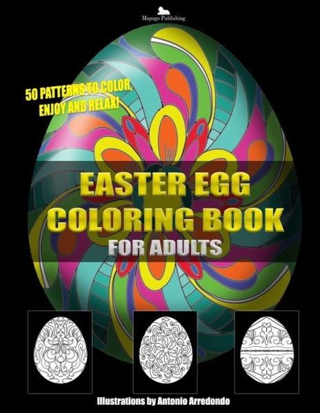 Cover for Mapogo Publishing · Easter egg coloring book for adults (Paperback Bog) (2021)
