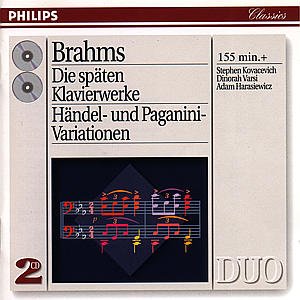 Late Piano Music - Brahms / Kovacevich / Varsi / Harasiewicz - Musique - INSTRUMENTAL - 0028944258929 - 14 février 1995